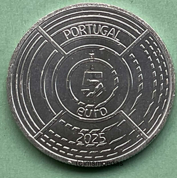 Preview: Portugal 5 Euro Sondermünze 2025 Cabo de São Vicente