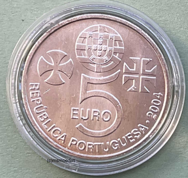 Preview: Portugal 5 Euro Silber Sondermünze 2004 Tomar UNESCO