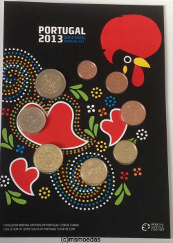 Portugal Offizieller Kursmünzensatz 2013 (1 Cent bis 2 Euro) FDC