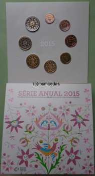 Portugal Offizieller Kursmünzensatz 2015 (1 Cent bis 2 Euro) BNC