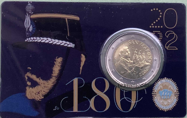 San Marino 2 Euro CoinCard Kursmünze 2022 Gendarmeria