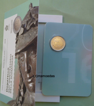 San Marino 2 Euro Blister Gedenkmünze 2016 Donatello FDC