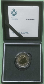 Preview: San Marino 2 Euro Gedenkmünze 2026 Tiziano Reverse Proof PP