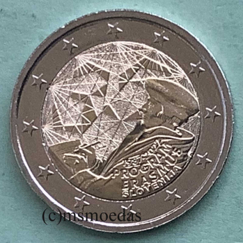 Slowenien 2 Euro Gedenkmünze 2022 Erasmus-Programm