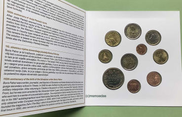 Preview: Slowenien Offizieller Kursmünzensatz 2023 (1 Cent bis 2 Euro) + 2 Euro Gedenkmünze + 3 Euro Sondermünze BU