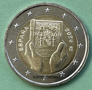Spanien 2 Euro Gedenkmünze 2026 Inklusion