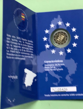 Preview: Spanien 2 Euro Gedenkmünze 2023 EU Ratspräsidentschaft Proof PP