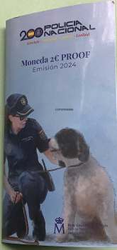 Spanien 2 Euro Gedenkmünze 2024 Nationalpolizei Proof PP