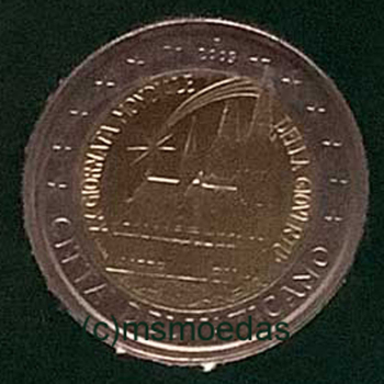 Vatikan 2 Euro Gedenkmünze 2005 Weltjugendtag Köln FDC