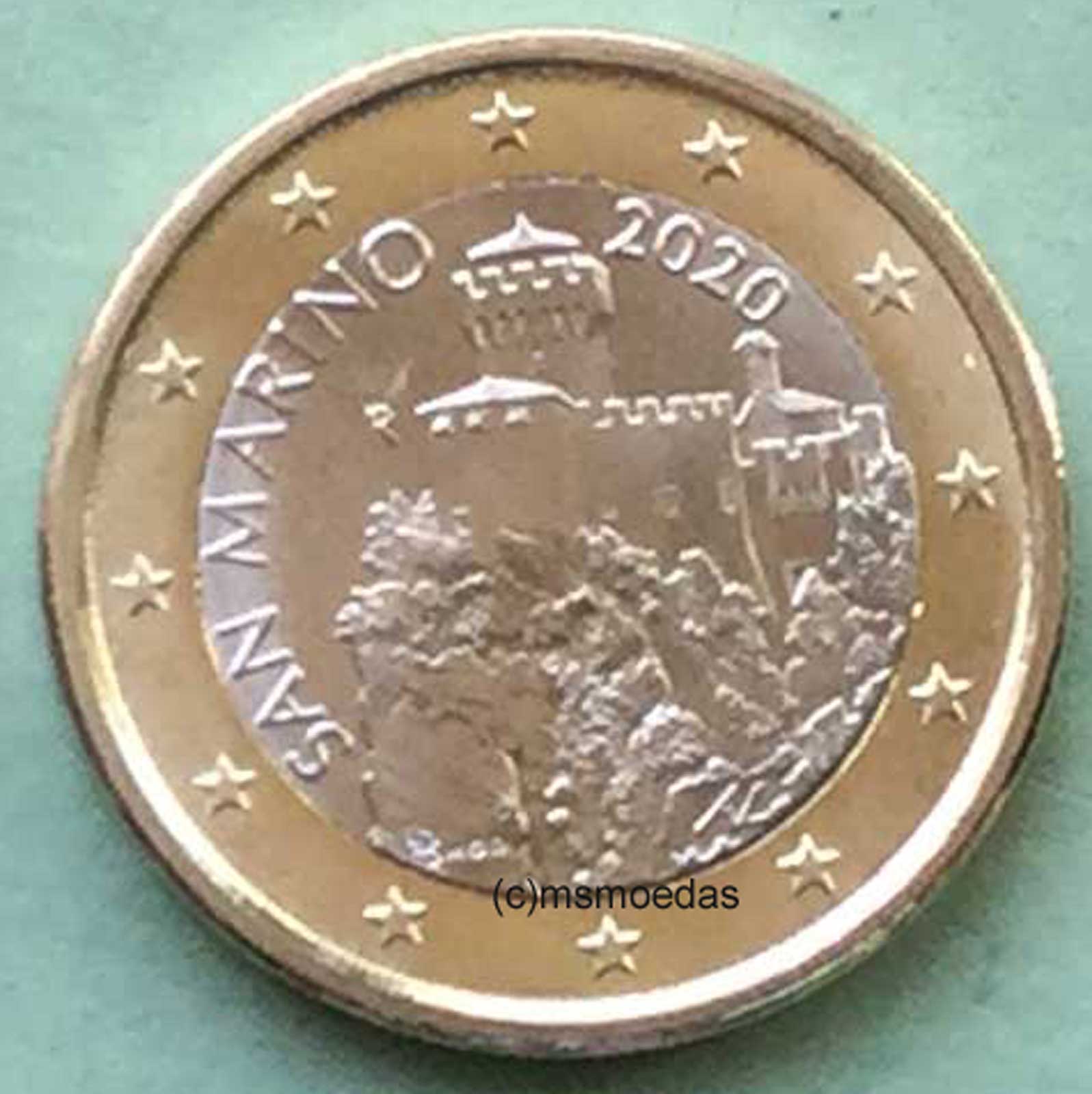 msmoedas San Marino, 1 Euro,Münze, Jahr, 2020 bankfrisch,