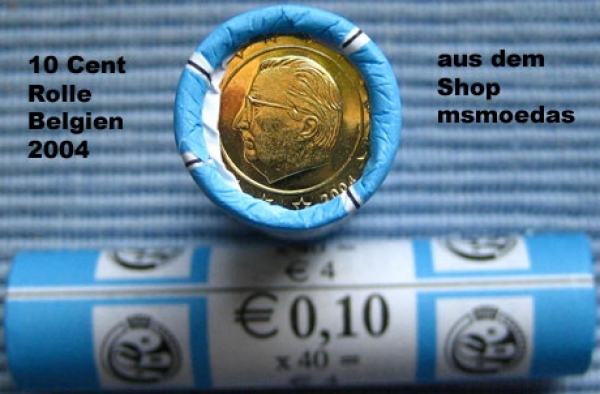 Belgien 10 Cent Rolle 2004 Euromünzen