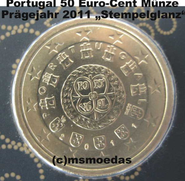 Portugal 50 Euro-Cent 2011 Stempelglanz