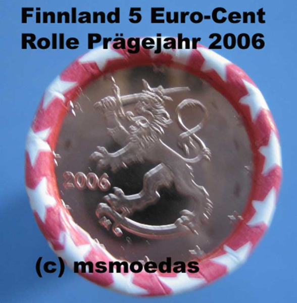Finnland 5 Cent Rolle 2006