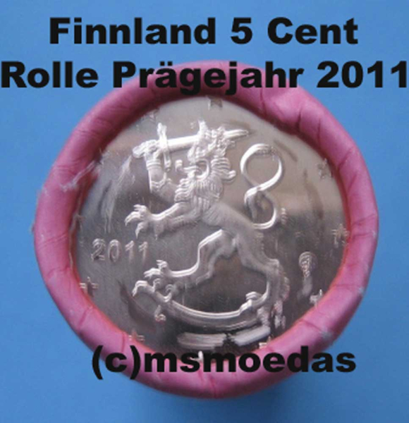 Finnland 5 Cent Rolle 2011