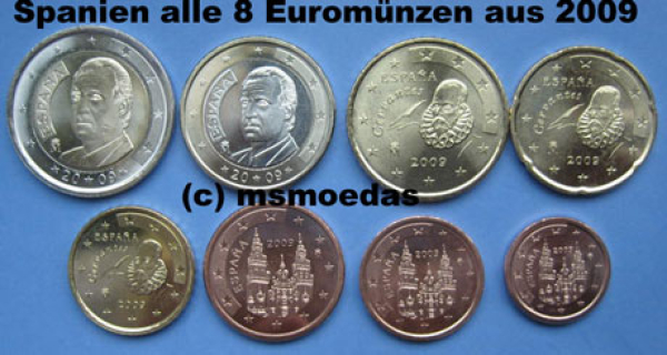 Spanien Euro KMS 2003 (1 Cent bis 2 Euro)