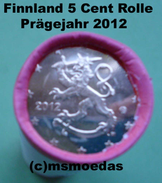 Finnland 5 Cent Rolle 2012