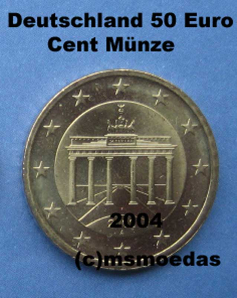 Deutschland 50 Euro-Cent 2004 (G) Karlsruhe