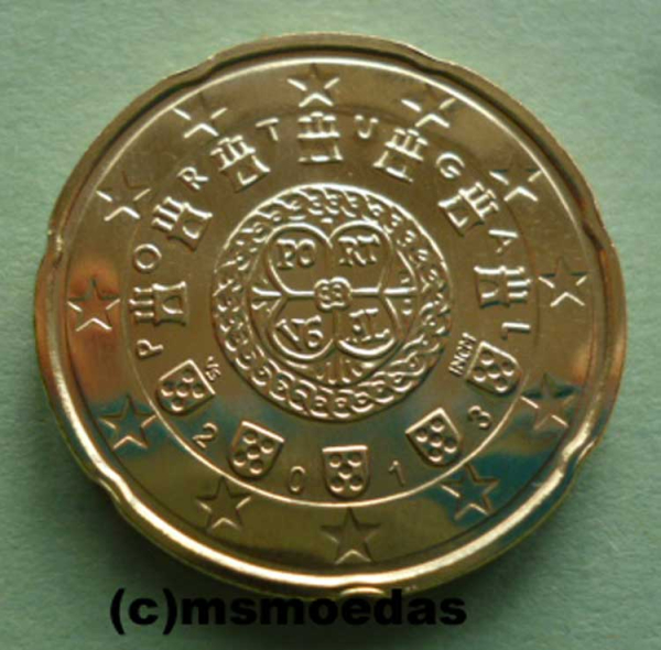Portugal 20 Euro-Cent 2013 Stempelglanz