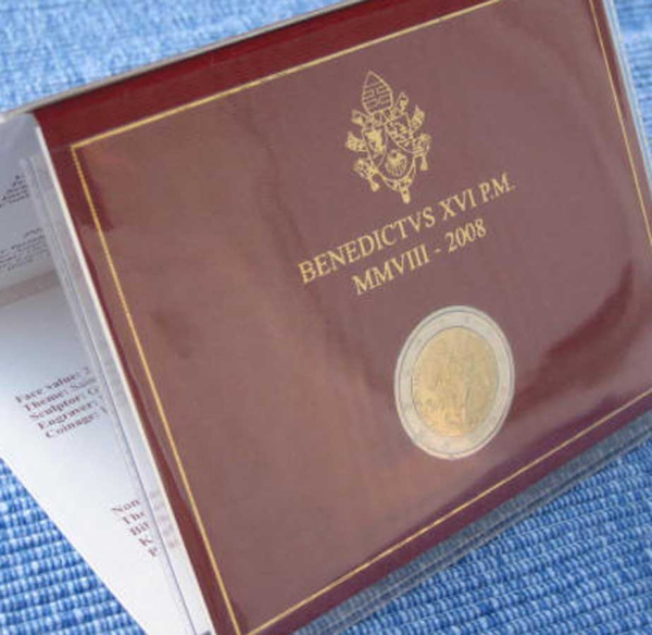 Vatikan 2 Euro Blister 2008 Paulusjahr FDC Gedenkmünze
