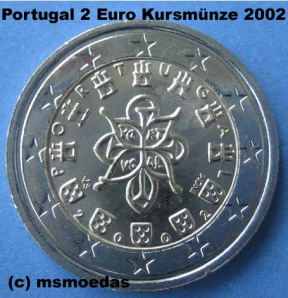 Portugal 2 Euro Beutel 2002