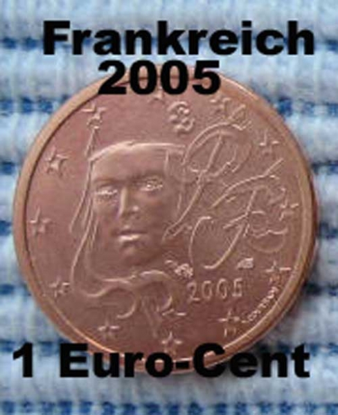 Frankreich 1 Euro-Cent  Münze 2005 