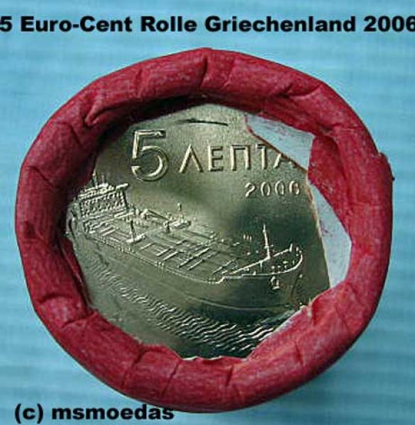 Griechenland 5 Cent Rolle 2006