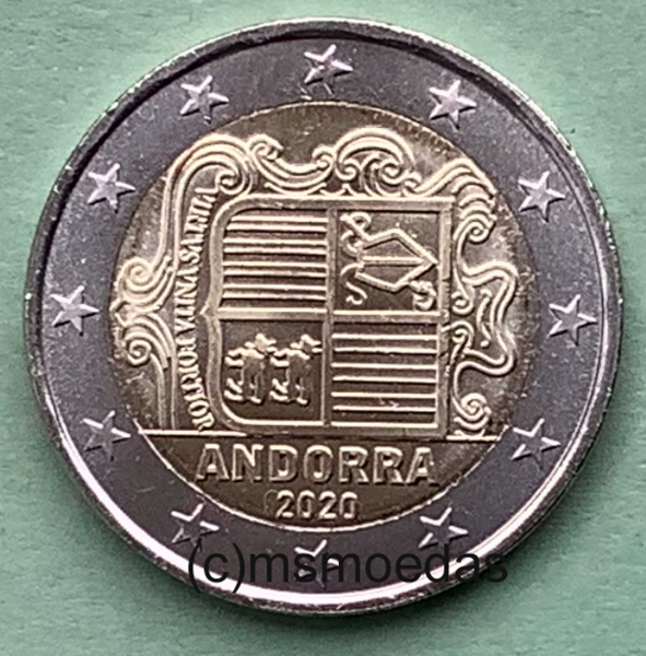 Andorra 2 Euro Kursmünze 2020