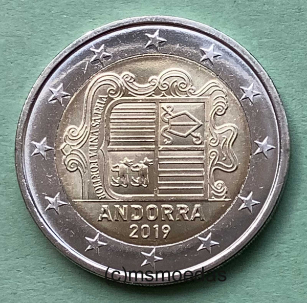 Andorra 2 Euro Kursmünze 2019