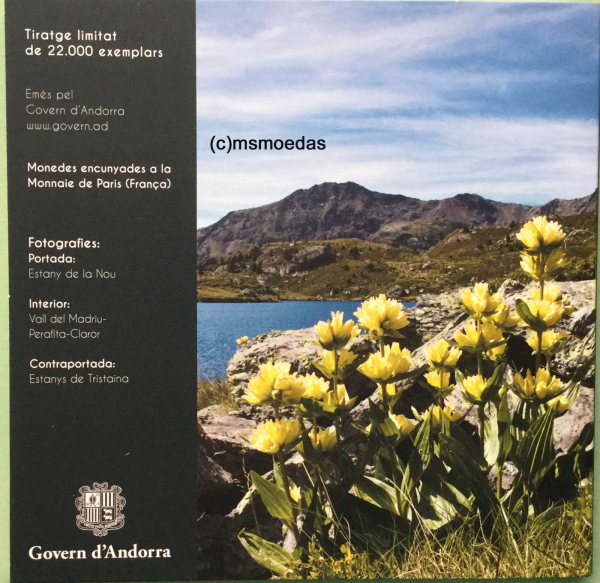 Andorra Offizieller Euro Kursmünzensatz 2017 (1 Cent bis 2 Euro)