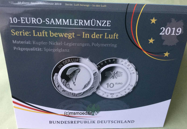 Deutschland 10 Euro 2019 In der Luft Sondermünzen F (Stuttgart) Proof