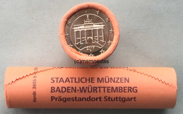 Deutschland 20 Cent Rolle 2017 (F) Stuttgart