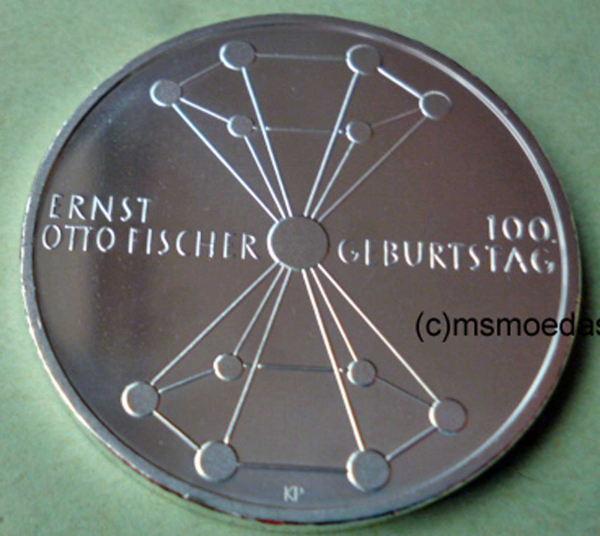 Deutschland 20 Euro Sondermünze 2018 Ernst Otto Fischer (D)