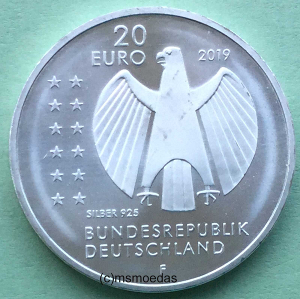 Deutschland 20 Euro Sondermünze 2019 Alexander von Humboldt (F)