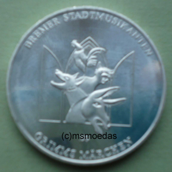 Deutschland 20 Euro Sondermünze 2017 Grimms Märchen Bremer Stadtmusikanten (J)