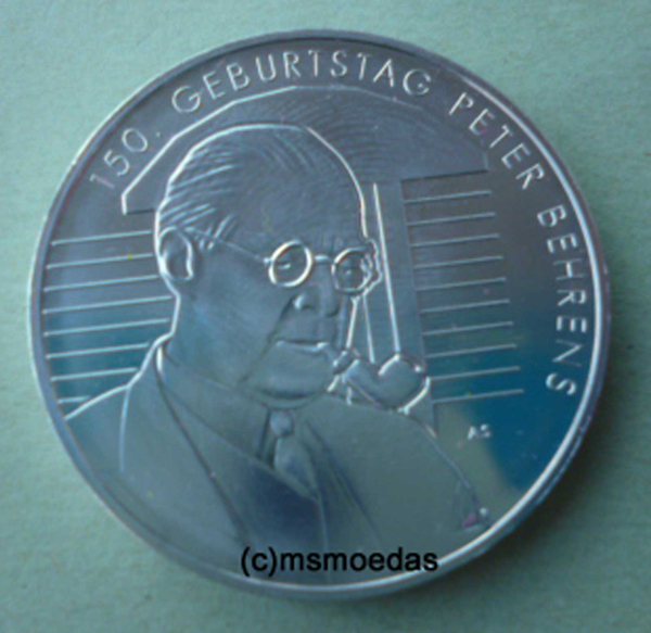 Deutschland 20 Euro Sondermünze 2018 Peter Behrens (A)