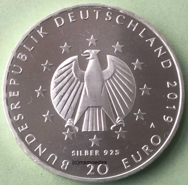 Deutschland 20 Euro Sondermünze 2019 Weimarer Reichsverfassung (A)