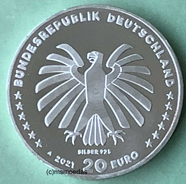 Deutschland 20 Euro Sondermünze 2021 Sendung mit der Maus (A)