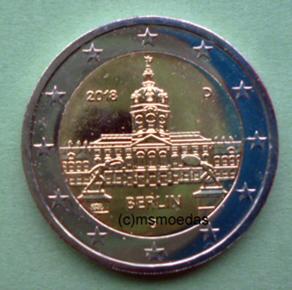 Deutschland 2 Euro Gedenkmünze 2018 Berlin Schloss Charlottenburg (G)