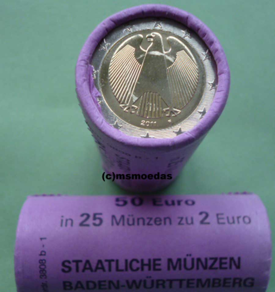 Deutschland 2 Euro Rolle 2008 (F) Stuttgart
