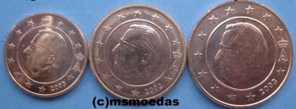 Belgien 1+2+5 Euro-Cent 2003