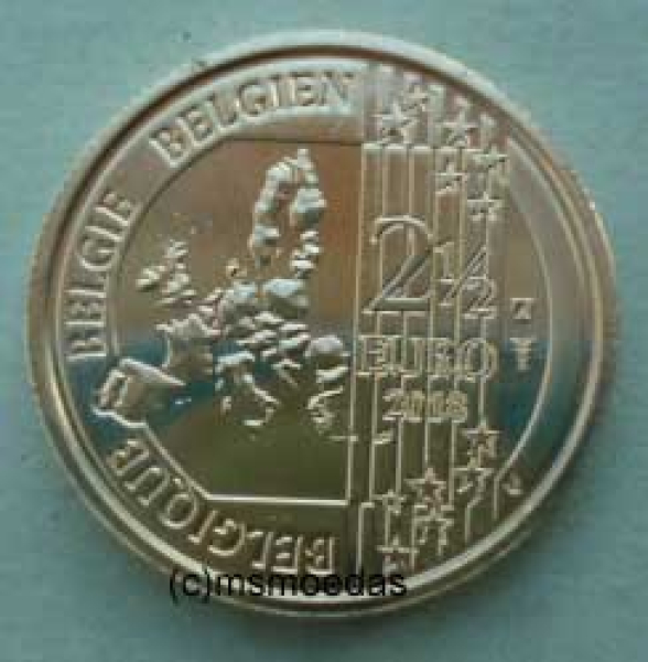 Belgien 2,50 Euro Sondermünze 2018 Nationalmannschaft Sondermünze Red Devils