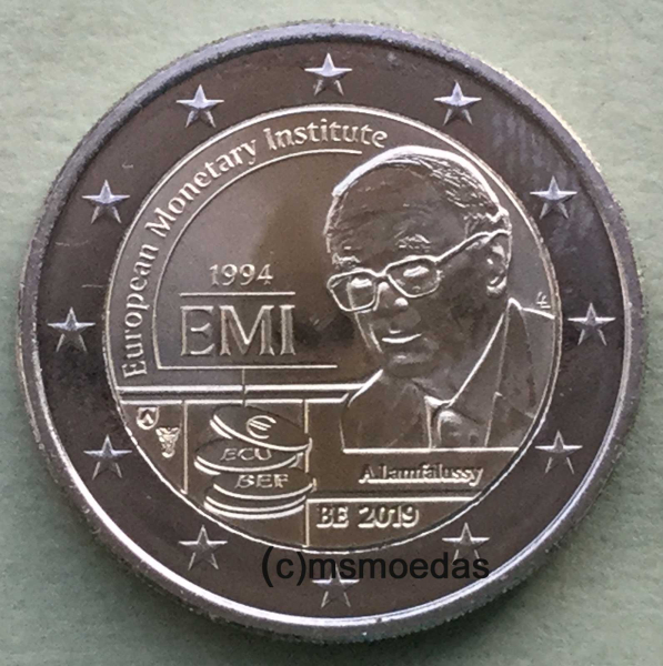 Belgien 2 Euro Gedenkmünze 2019 Europäisches Währungsinstitut