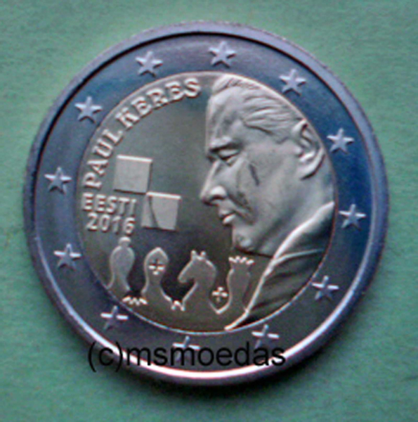Estland 2 Euro Gedenkmünze 2016 Paul Keres