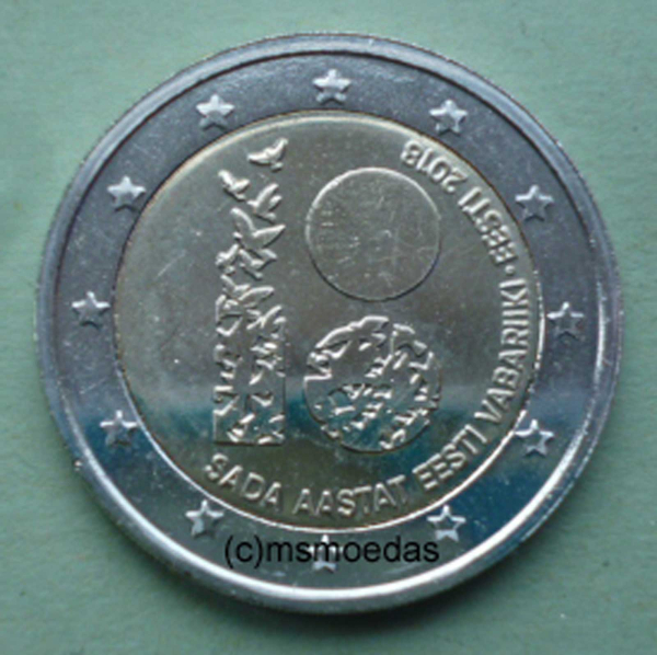 Estland 2 Euro Gedenkmünze 2018 Republik