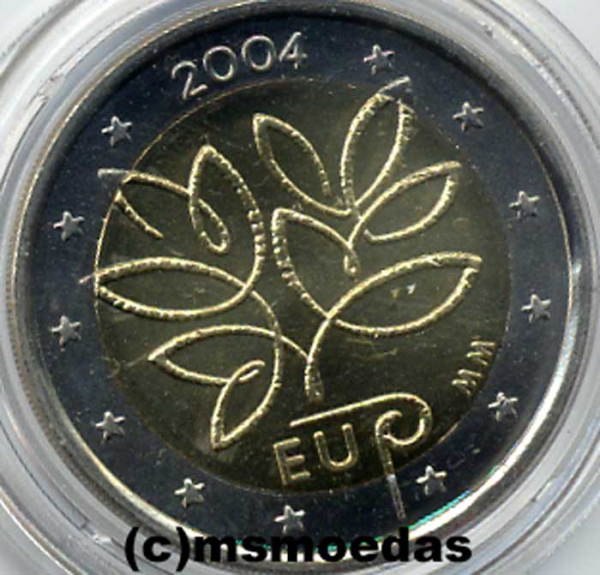 Finnland 2 Euro Gedenkmünze 2004 EU-Erweiterung