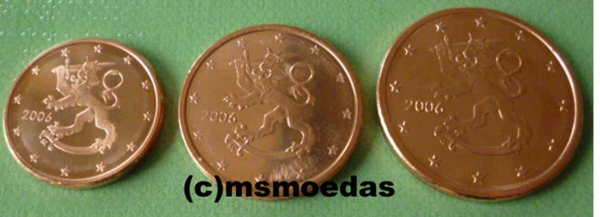 Finnland 1+2+5 Euro-Cent 2006