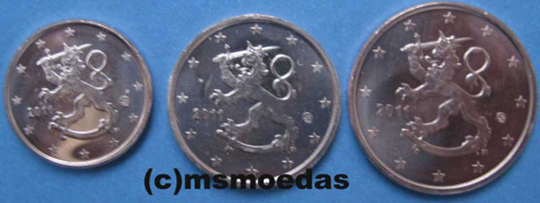 Finnland 1+2+5 Euro-Cent 2011