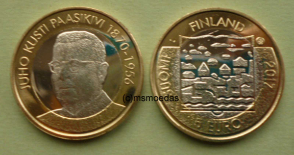 Finnland 5 Euro Sondermünze 2017 Paasikivi
