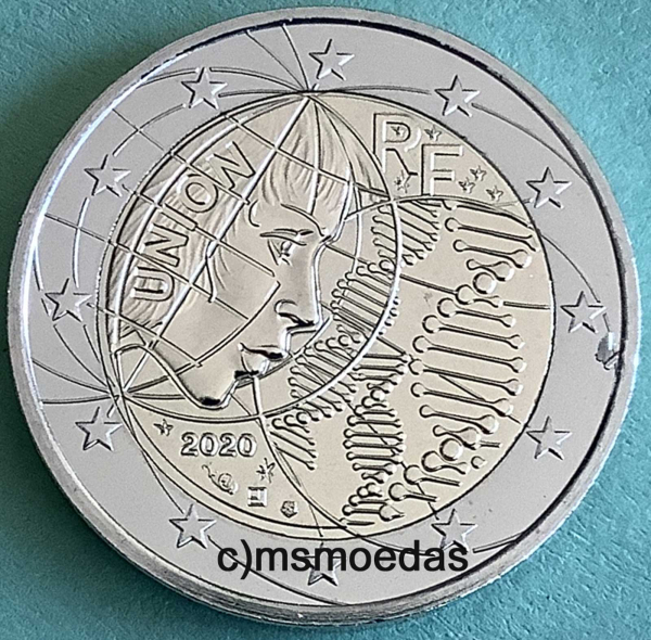 Frankreich 2 Euro CoinCard 2020 Medizinische Forschung Helden Heros Gedenkmünze