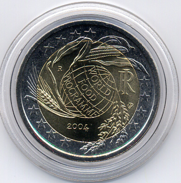 Italien 2 Euro Gedenkmünze 2004 World Food